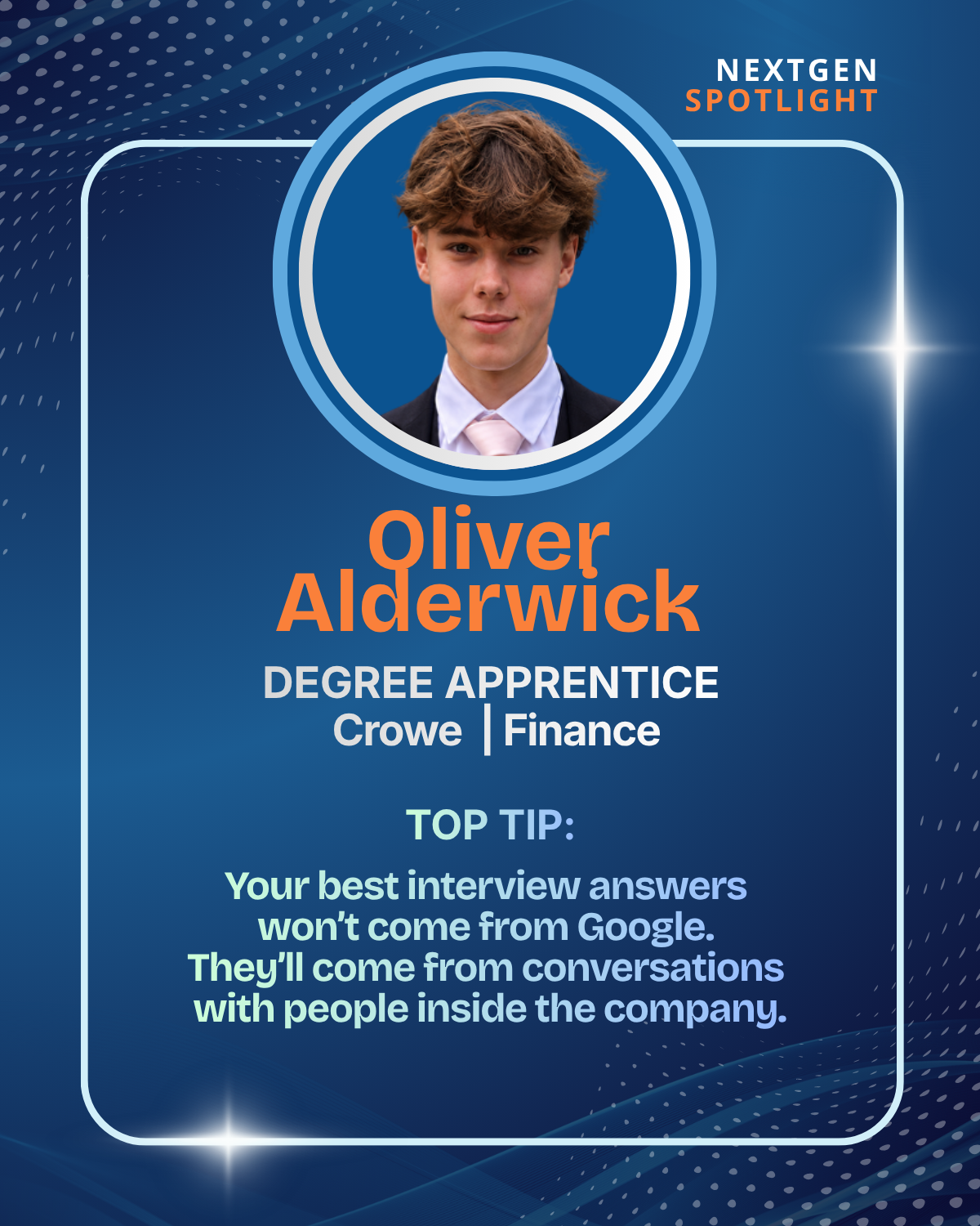 NextGen Spotlight Oliver Alderwick